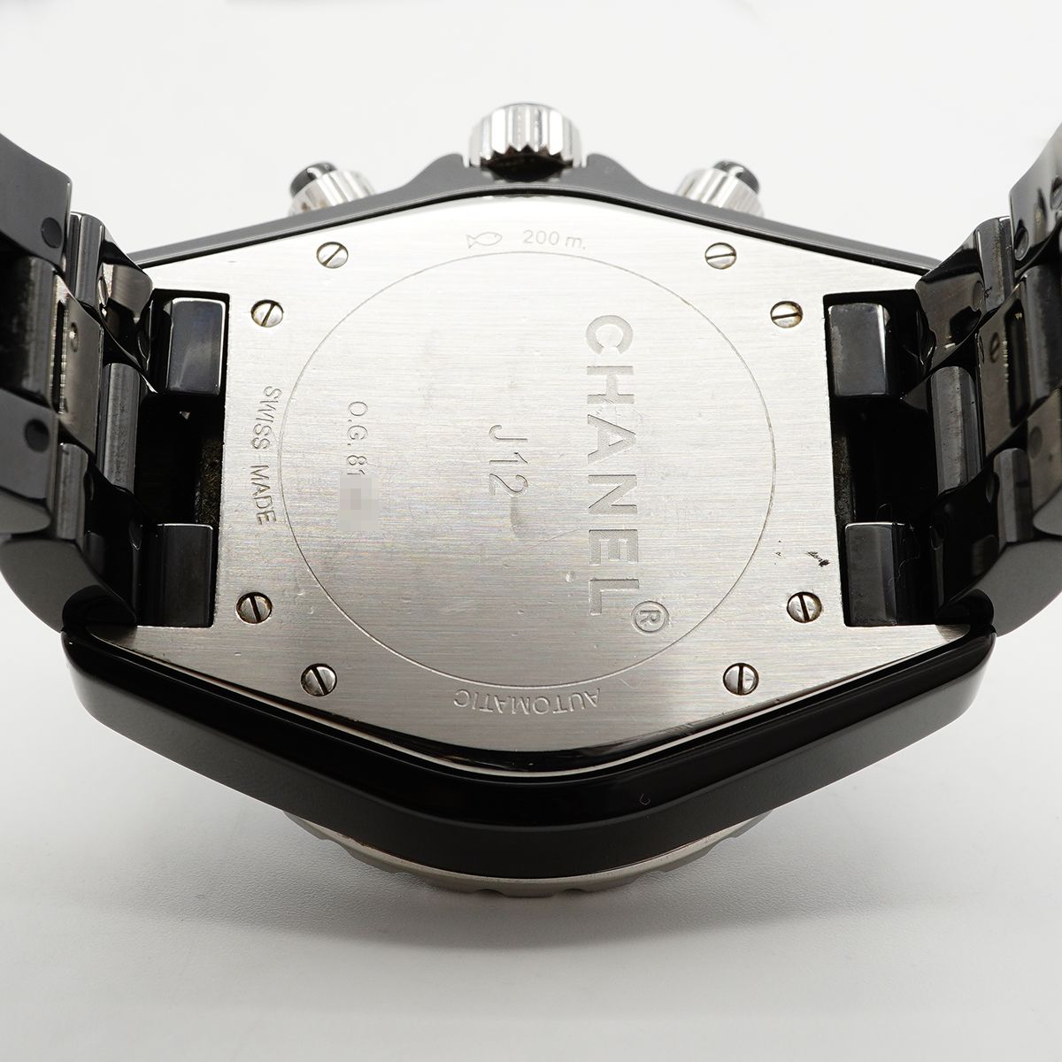 Chanel Diamond Black Dial Watch — view 5