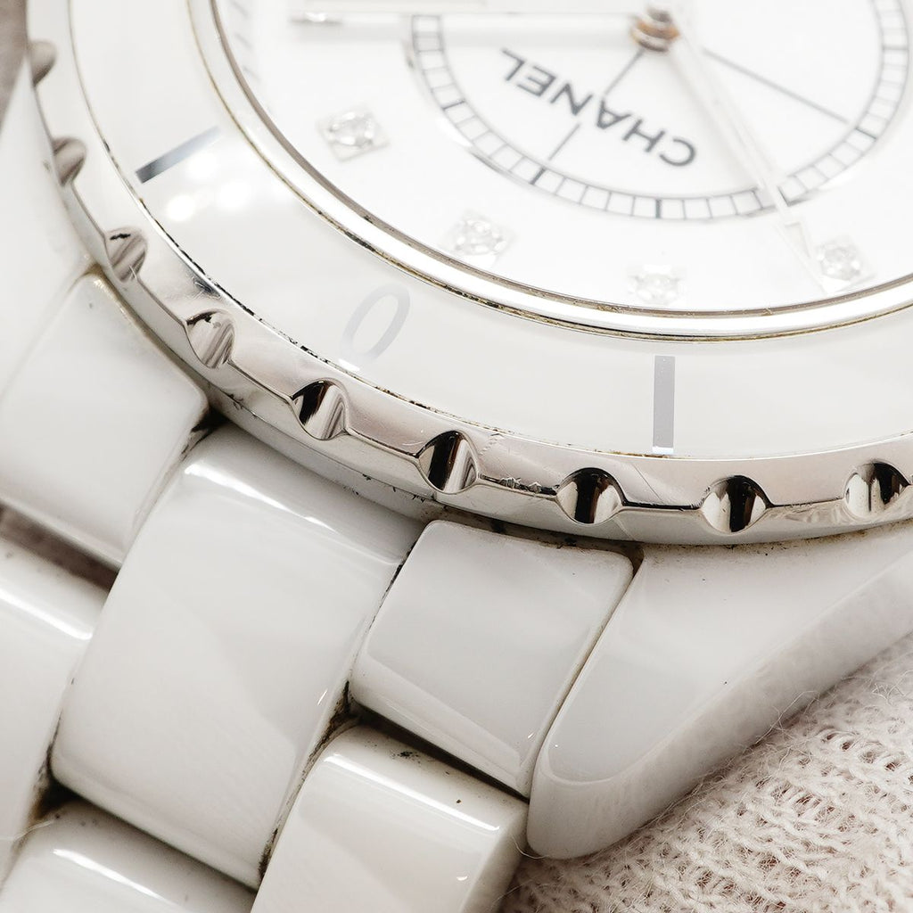 Chanel Diamond White Dial Watch — view 7