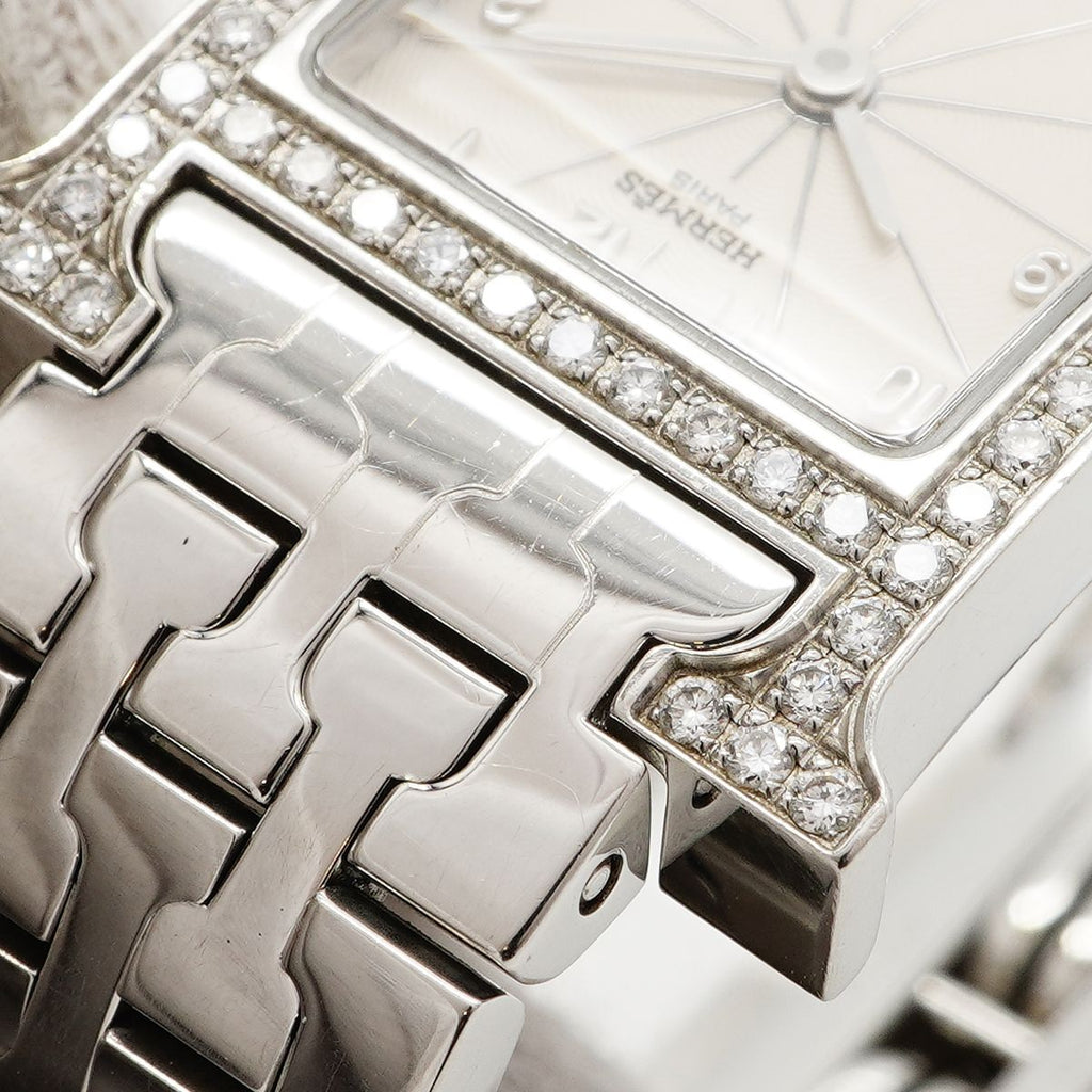 Hermes Watch Diamond Ivory Dial — view 7