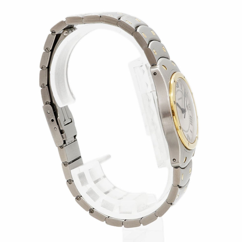 Cartier Santos Ronde MM Ivory Dial Watch Boys — view 3