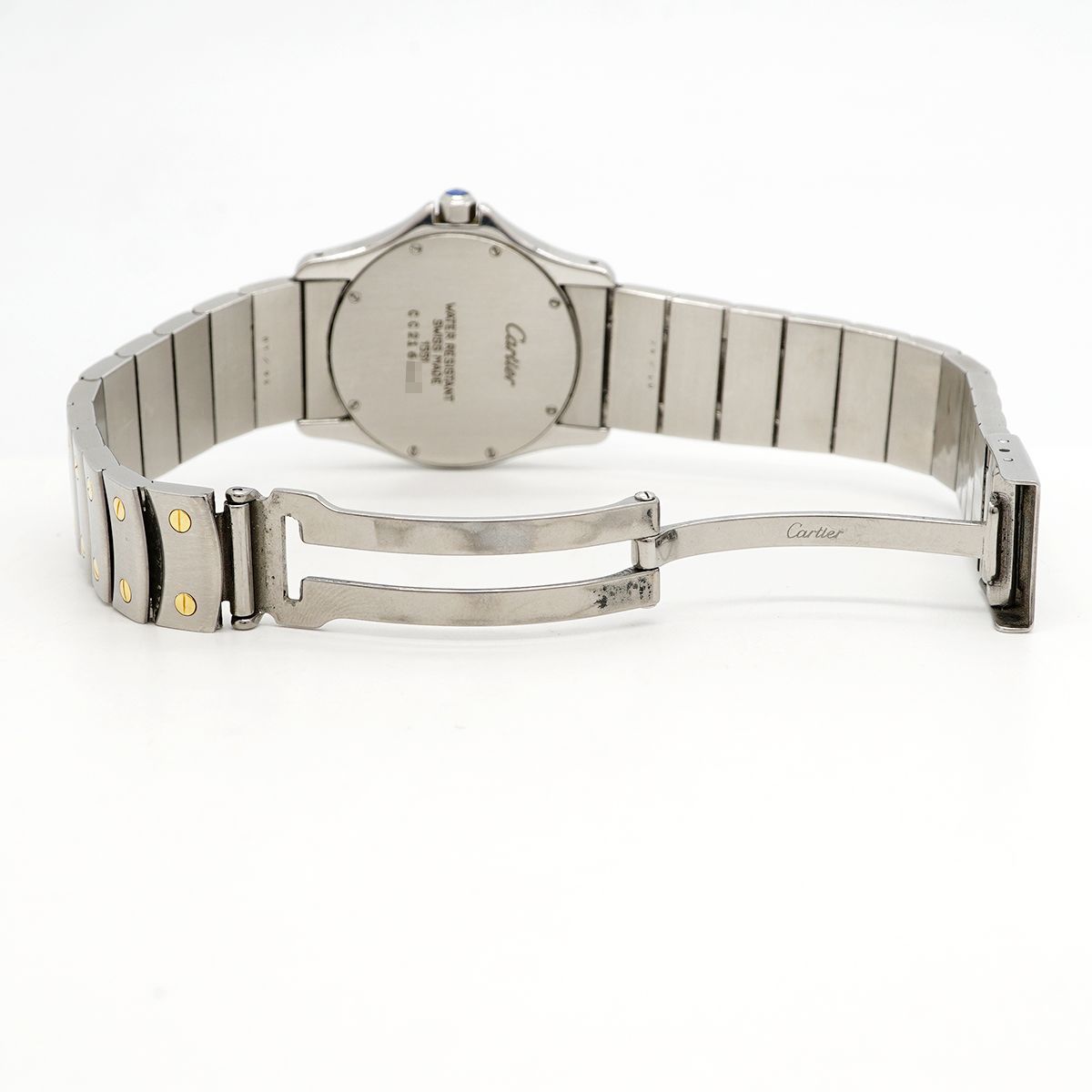 Cartier Santos Ronde MM Ivory Dial Watch Boys — view 4
