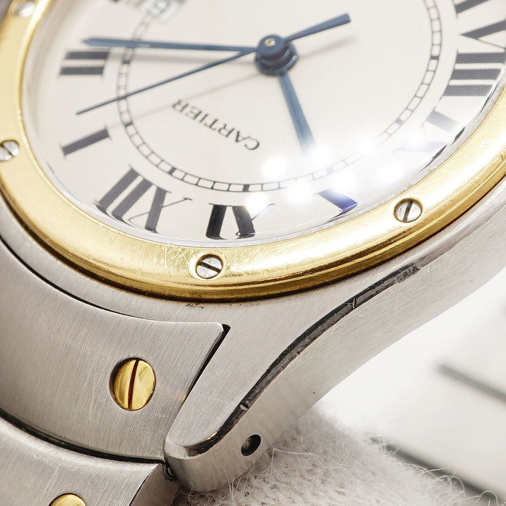 Cartier Santos Ronde MM Ivory Dial Watch Boys — view 7