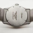 Cartier Santos Ronde MM Ivory Dial Watch Boys — view 5