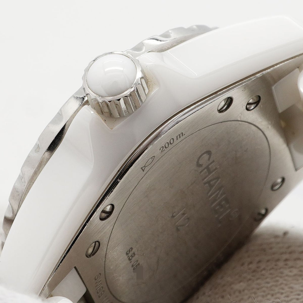 Chanel Diamond White Dial Watch — view 9