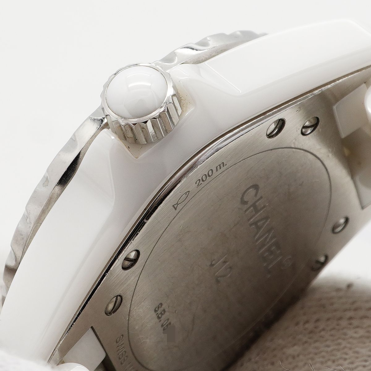 Chanel Diamond White Dial Watch — view 9