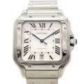 Cartier Santos LM Silver Dial Watch