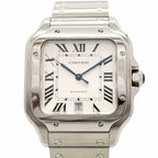 Cartier Santos LM Silver Dial Watch