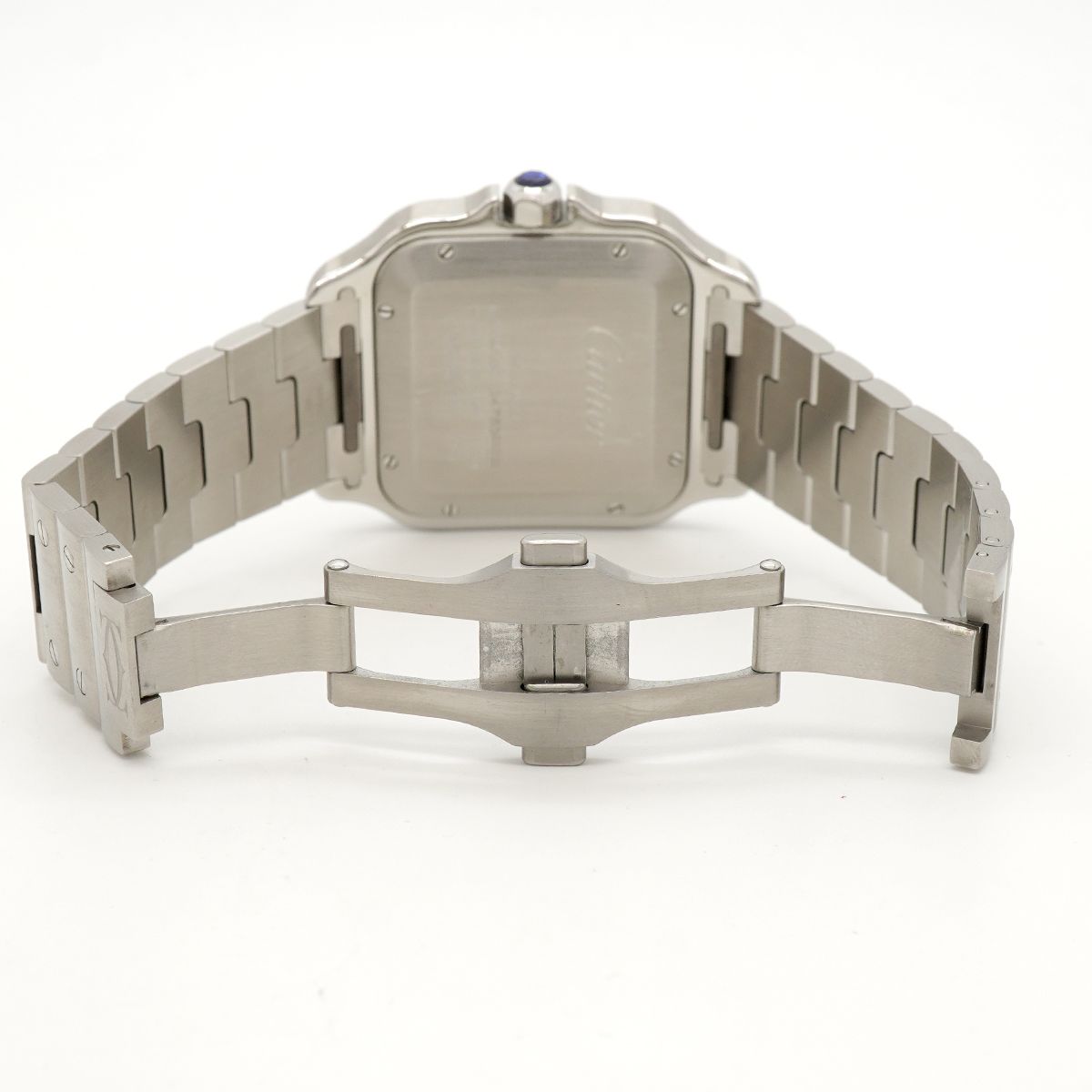 Cartier Santos LM Silver Dial Watch — view 4