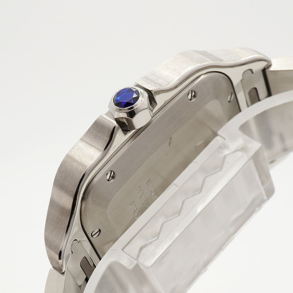 Cartier Santos LM Silver Dial Watch — view 8