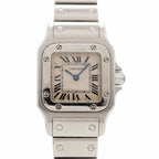 Cartier Santos Galbe SM Ivory Dial Watch