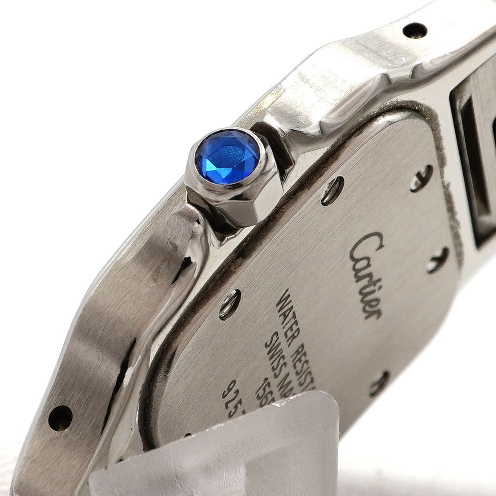 Cartier Santos Galbe SM Ivory Dial Watch — view 9