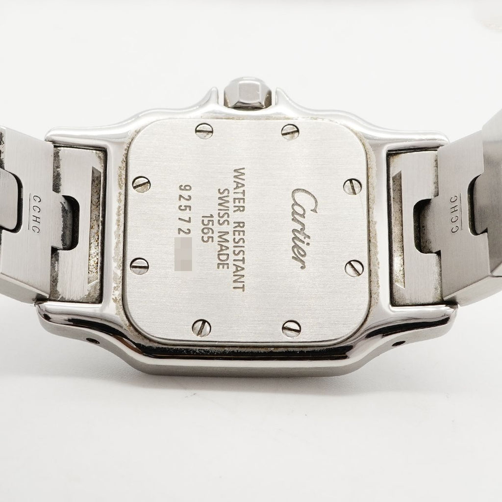 Cartier Santos Galbe SM Ivory Dial Watch — view 5