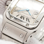 Cartier Santos Galbe SM Ivory Dial Watch — view 7
