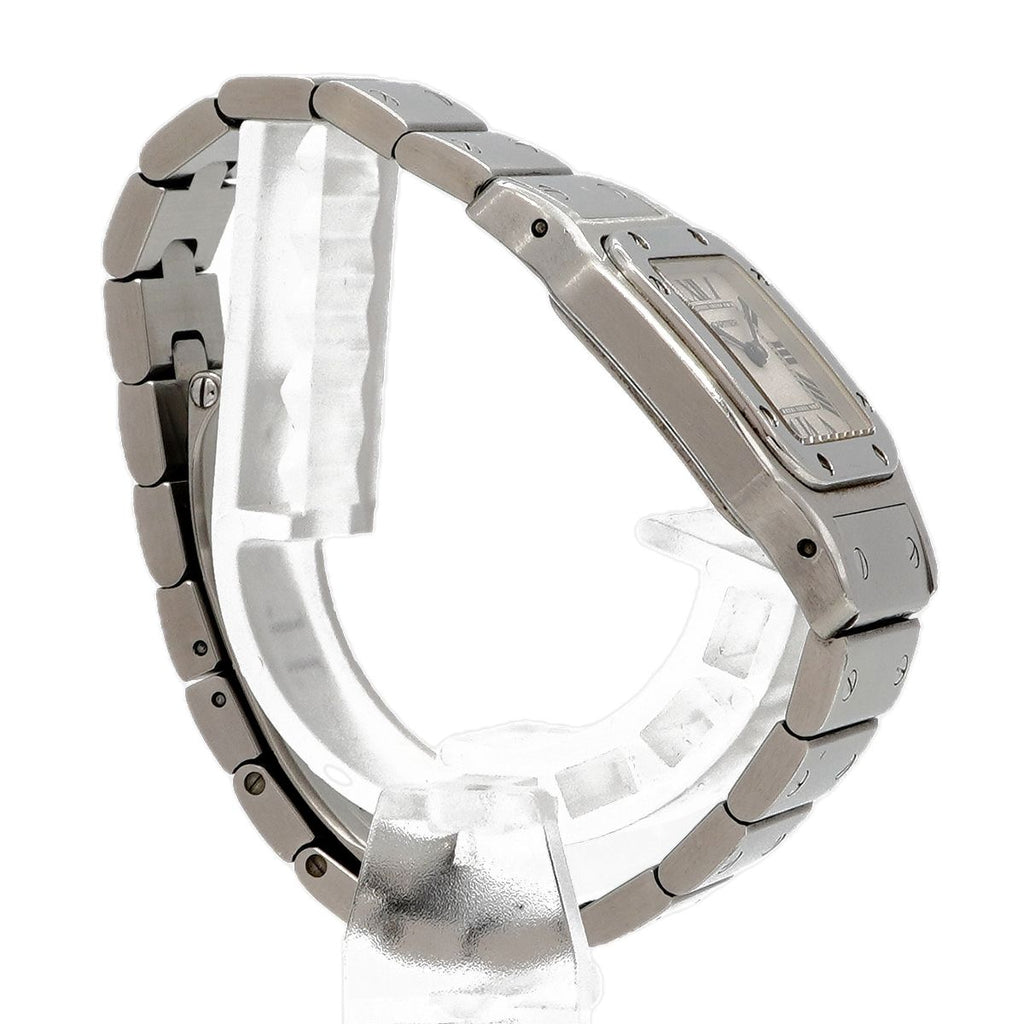Cartier Santos Galbe SM Ivory Dial Watch — view 3
