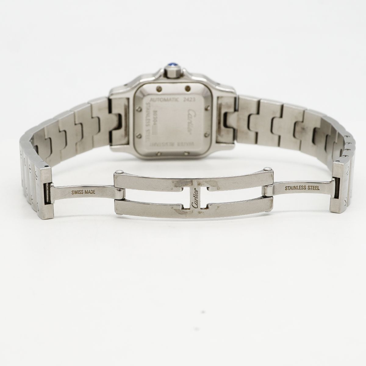 Cartier Santos Galbe SM Silver Dial Watch — view 4