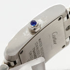 Cartier Tank Francaise SM Ivory Dial Watch — view 9