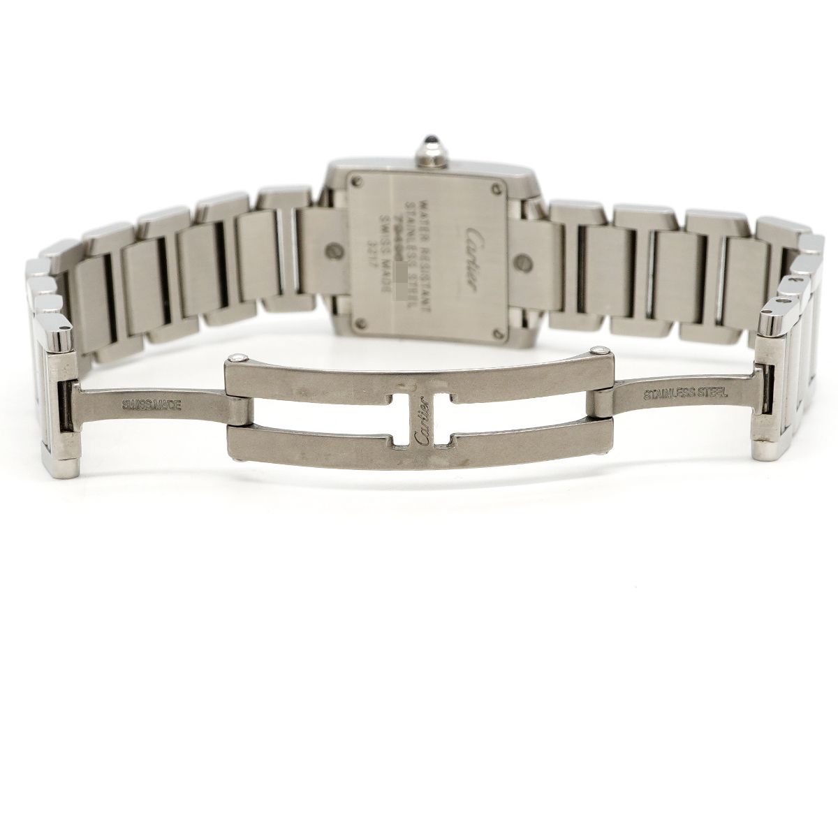 Cartier Tank Francaise SM Ivory Dial Watch — view 4