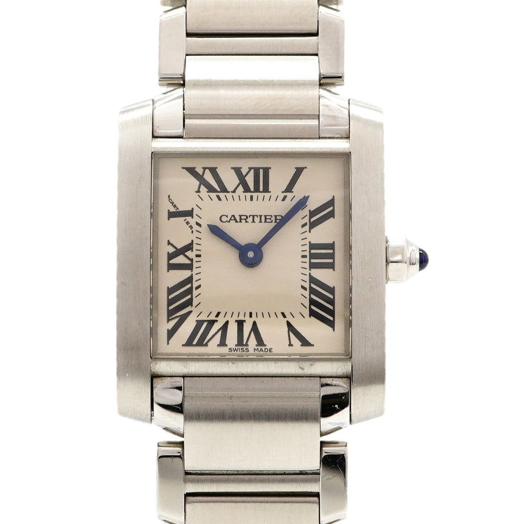 Cartier Tank Francaise SM Ivory Dial Watch