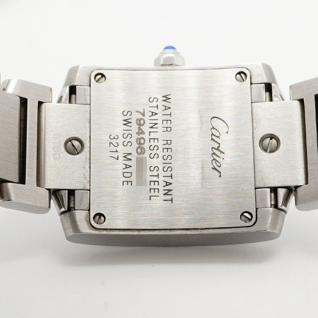Cartier Tank Francaise SM Ivory Dial Watch — view 5
