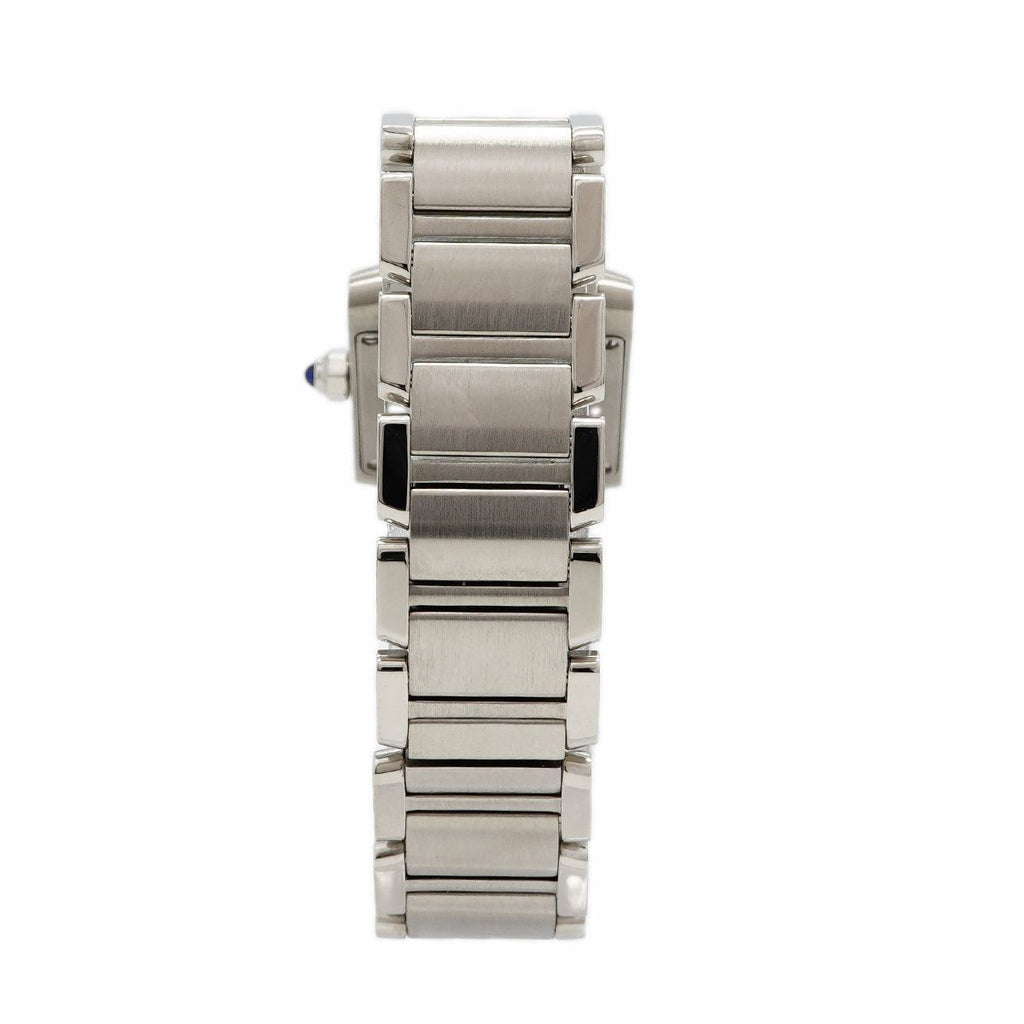 Cartier Tank Francaise SM Ivory Dial Watch — view 7