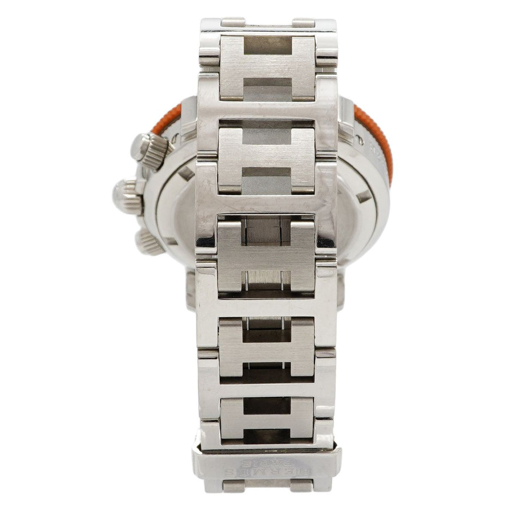 Hermes Clipper Diver Orange Dial Watch — view 8