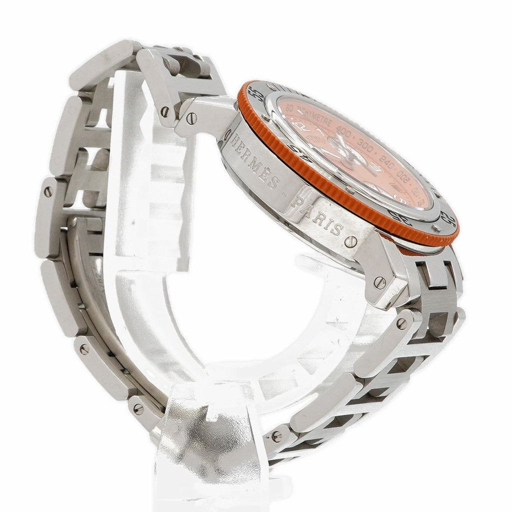Hermes Clipper Diver Orange Dial Watch — view 3