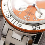 Hermes Clipper Diver Orange Dial Watch — view 7