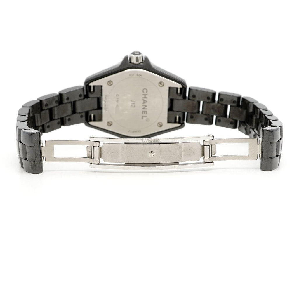 Chanel Diamond Black Dial Watch — view 4