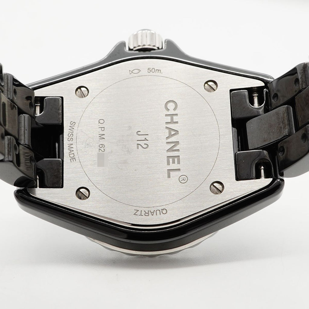 Chanel Diamond Black Dial Watch — view 5