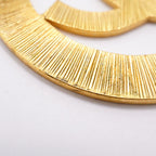 Chanel Earrings Vintage CC Logo Round — view 7