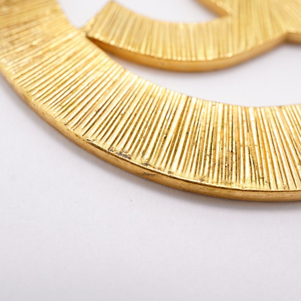 Chanel Earrings Vintage CC Logo Round — view 7