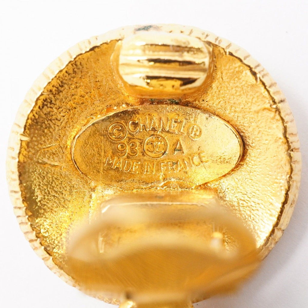 Chanel Earrings Vintage CC Logo Round — view 4