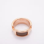 Hermes Ring Olympe PM Gold Plated Leather Brown Pink — view 3