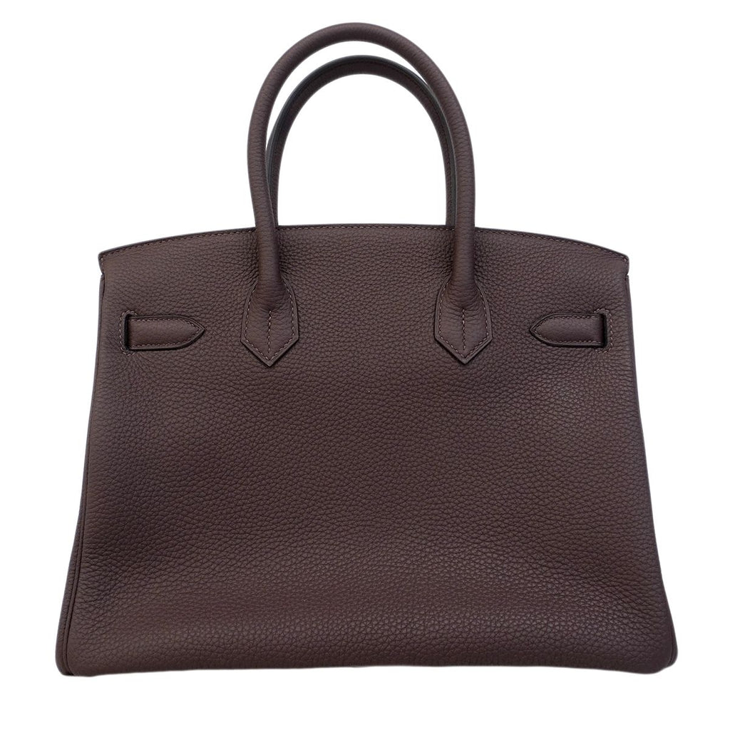 Hermes Handbag Birkin 30 Togo Cacao Silver — view 7