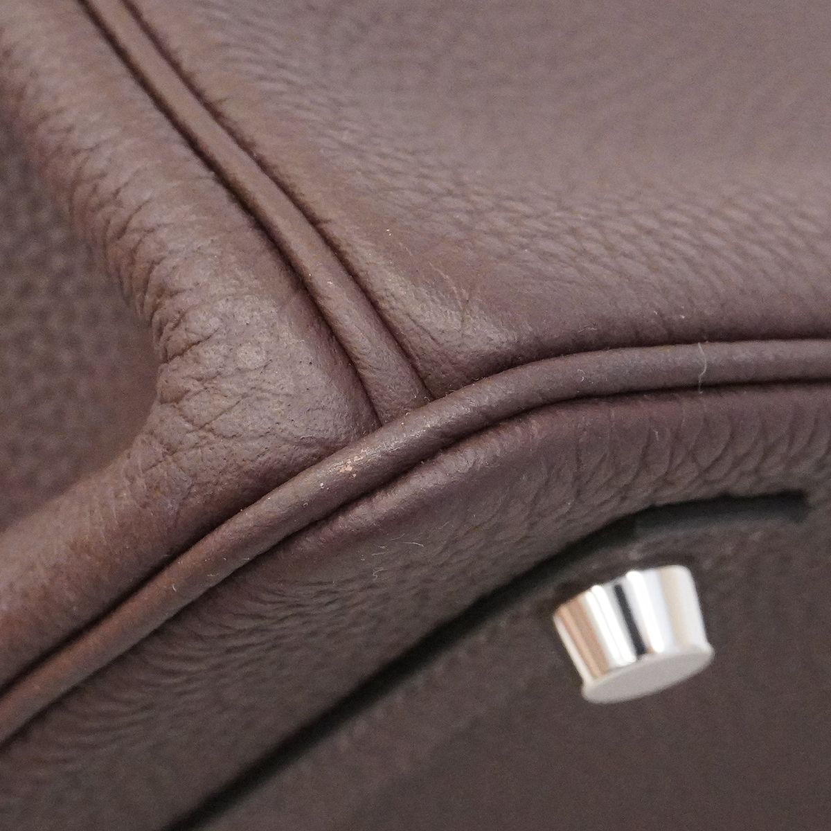 Hermes Handbag Birkin 30 Togo Cacao Silver — view 6