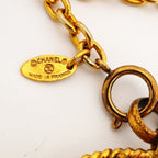 Chanel Necklace Vintage CC Logo Loupe Gold Plated — view 5