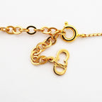 Dior Necklace CD Logo Gold Plated Rhinestone — view 4
