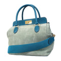 Hermes Handbag Toolbox 26 Color Blue Thalassa Gold 2-Way