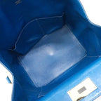 Hermes Handbag Toolbox 26 Color Blue Thalassa Gold 2-Way — view 4