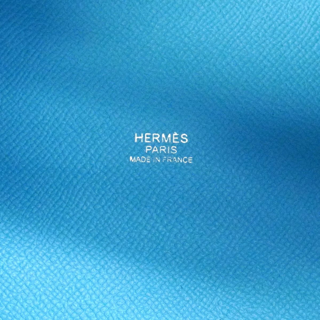 Hermes Handbag Picotin Lock PM Tresage Veau Epsom Blue Nord Silver — view 5