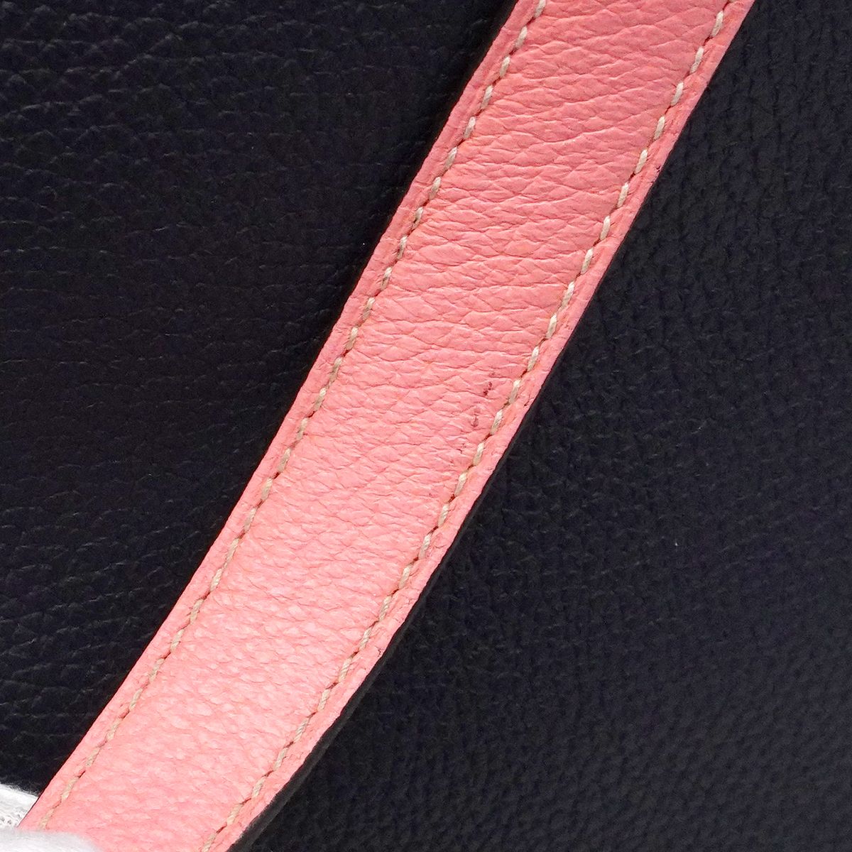 Hermes Tote Double Sens 28 Taurillon Clemence Rose Azalea Blue Nuit — view 7