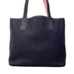 Hermes Tote Double Sens 28 Taurillon Clemence Rose Azalea Blue Nuit — view 8