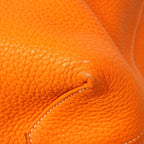 Hermes Tote Double Sens 36 Taurillon Clemence Orange Gold — view 6
