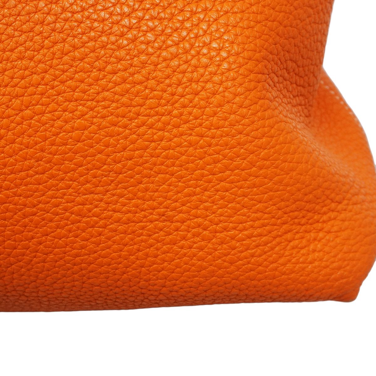 Hermes Tote Double Sens 36 Taurillon Clemence Orange Gold — view 9