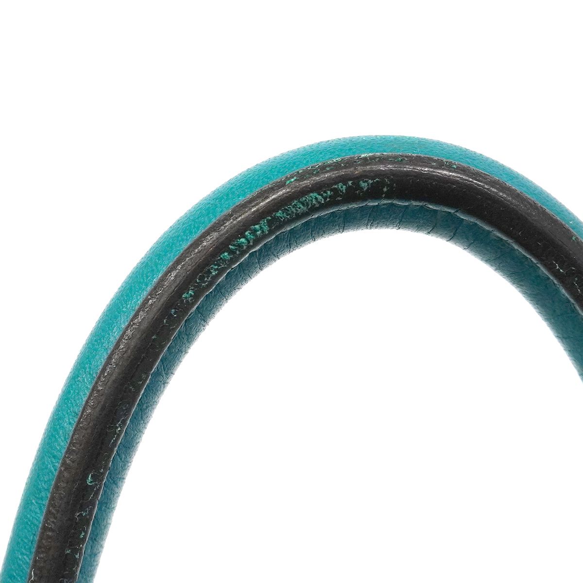 Hermes Handbag Lindy 26 Taurillon Clemence Turquoise Silver 2-Way — view 8