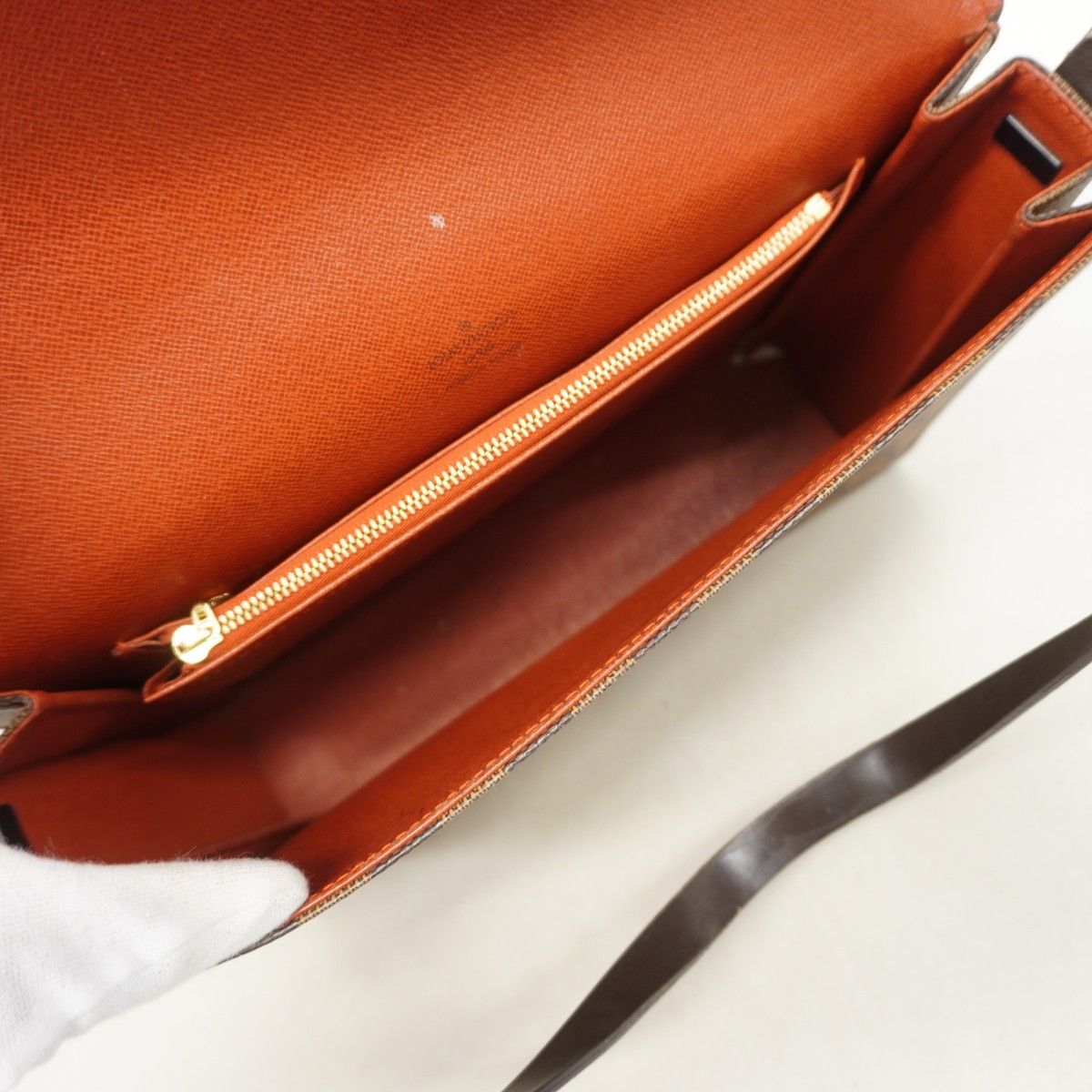 Louis Vuitton Shoulder Bag Damier Tribeca Carre Ebene — view 4