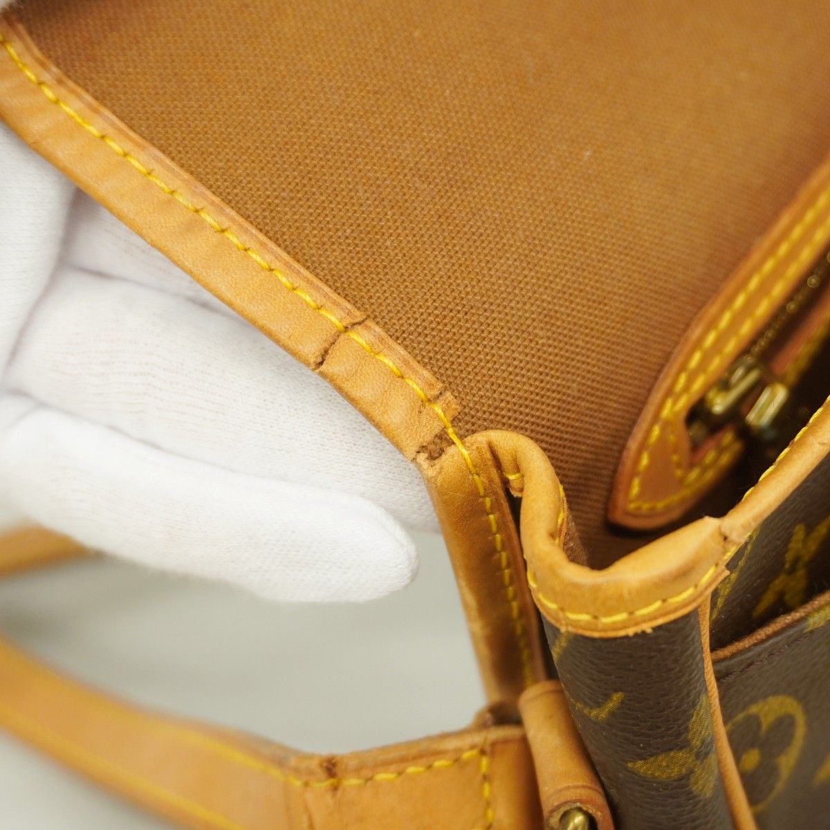 Louis Vuitton Shoulder Bag Monogram Gibessiere PM Brown — view 8