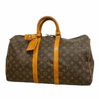 Louis Vuitton Boston Bag Monogram Keepall Bandouliere 45 Brown