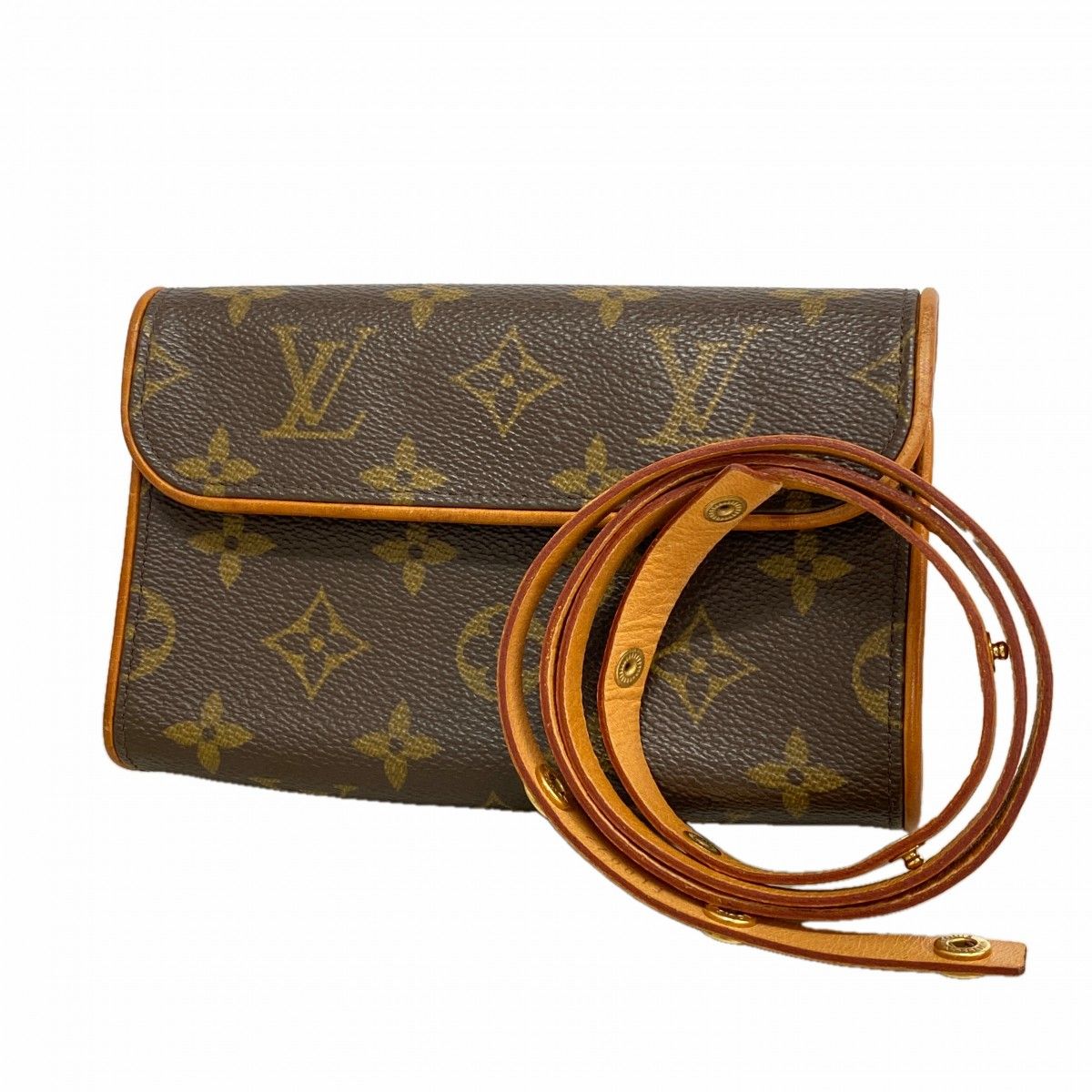 Louis Vuitton Waist Bag Monogram Pochette Florentine Brown