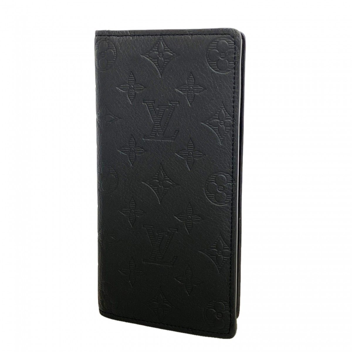 Louis Vuitton Wallet Monogram Shadow Portefeuille Brazza Black